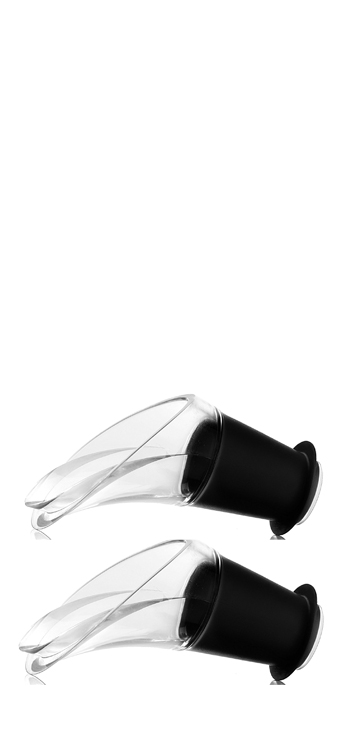 Escanciador Antigoteo Cristal Negro  Vacu Vin