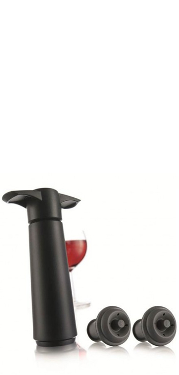 Bomba De Vacío Con Dos Tapones  Vacu Vin