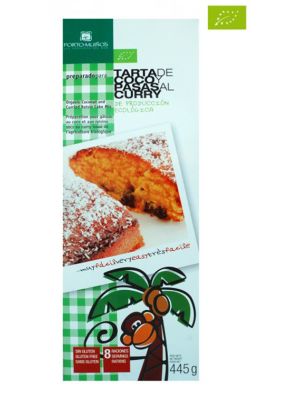 Preparado Ecológico Para Tarta de Coco Y Pasas Al Curry Portomui