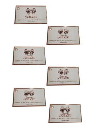 Filetes de Anchoas En Aceite Ol C.angelachu Pack 6 Latas (50 Gr)