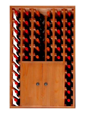 Botellero Pino Godello 46 Botellas con 2 Puertas Bajas