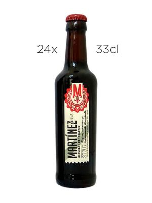 Cerveza Artesana Martínez e Hijas Stout. Caja de 24 Tercios