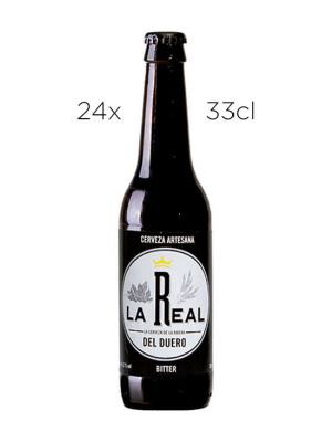 Cerveza Artesana La Real Special Bitter Rubia. Caja de 24 tercios