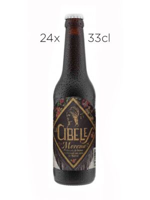 Cerveza Artesana La Cibeles Morena. Caja de 24 tercios