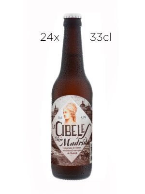 Cerveza Artesana La Cibeles Viejo Madrid. Caja de 24 Tercios