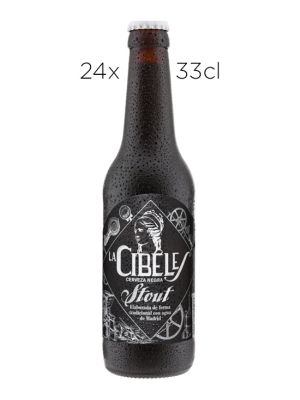 Cerveza Artesana La Cibeles Stout. Caja de 24 Tercios