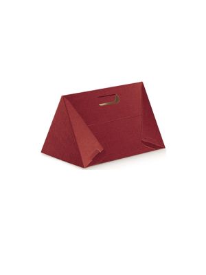 Estuche para 3 botellas rojo