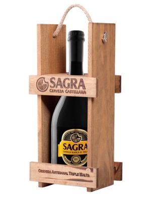 Estuche de madera La Sagra Blanca de Trigo 75cl