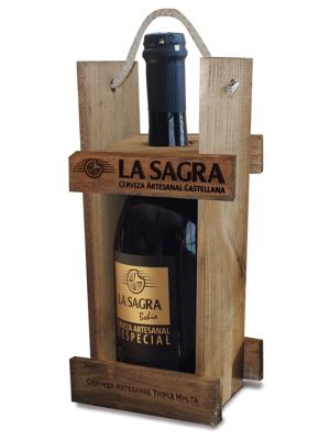 Estuche de madera La Sagra Bohío 75cl