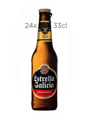 Caja de 24 Cervezas Estrella Galicia Sin Gluten 25cl.