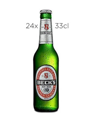 Cerveza Beck's Sin Alcohol. Caja de 24 tercios