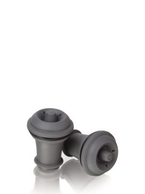Tapones Gris Juego de Dos Vacuvin