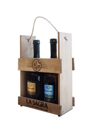 Estuche doble de madera La Sagra Bohío y La Sagra Suxinsu