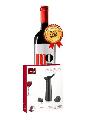 Estuche Bomba de Vacío Vacu Vin + Supervino Mo Salinas 2016, 2017 y 2018