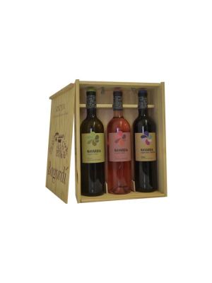 Pack de 3 botellas Navardia + Caja de Madera