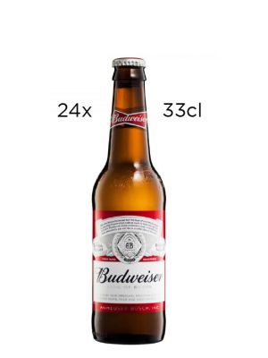 Cerveza Budweiser. Caja de 24 Botellas de 25cl.
