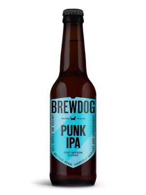 Cerveza Brewdog Punk IPA. Caja de 12 botellas de 33cl.