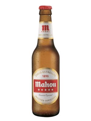 Cerveza Mahou 5 Estrellas Tercio de 33cl