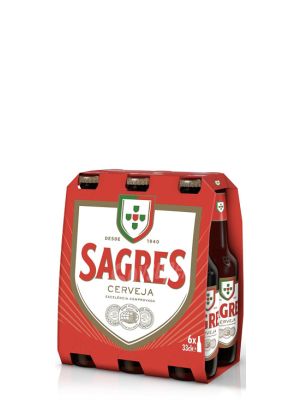 Cerveza Sagres Caja de 6 unidades de 33cl