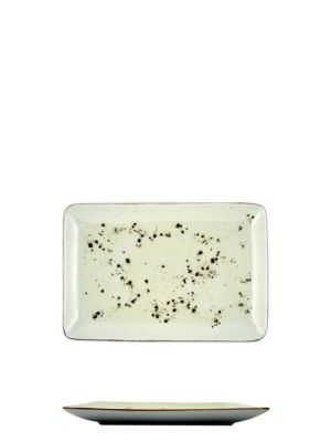 Fuente Rectangular de 30x20cm tonos marrones