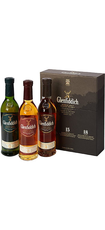 Comprar Pack De 3 Whisky Glenfiddich 12+15+18 años al mejor precio