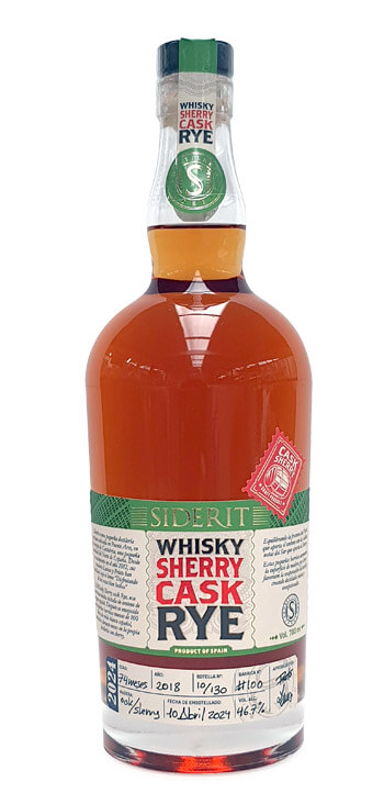 Comprar Whisky Siderit Sherry Cask Rye - Whisky Españoles